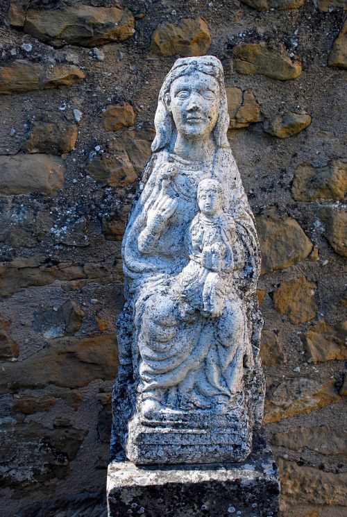 Romanesque, Pirmoji, Vaikas, Statula, Figūra, Menas