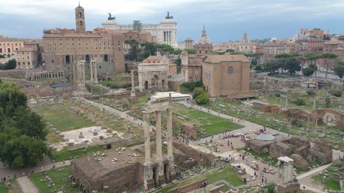 Forumas, Roma, Romanų Forumas, Italy, Griuvėsiai, Romėnų
