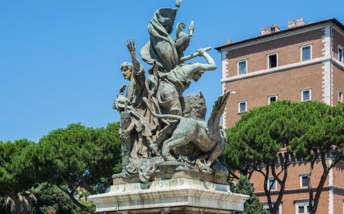 Roma, Italy, Statula, Skulptūra