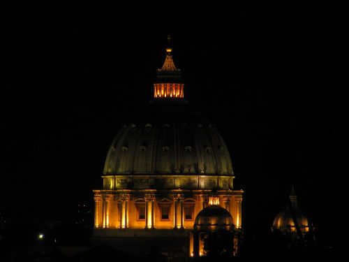 Roma, St Peterio Bazilika, Naktis, Bažnyčia, Katedra, Vatikanas