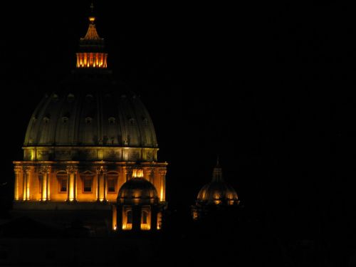 Roma, St Peterio Bazilika, Naktis, Bažnyčia, Katedra, Vatikanas