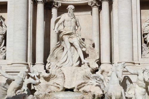 Roma, Šaltinis, Italy, Trevi, Statula