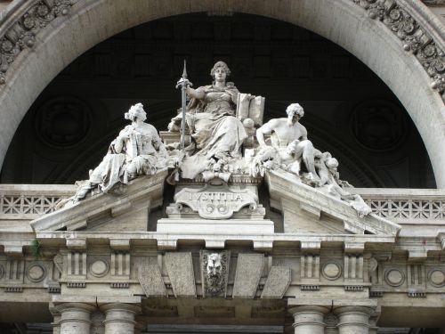 Roma, Italy, Pastatas, Skulptūra