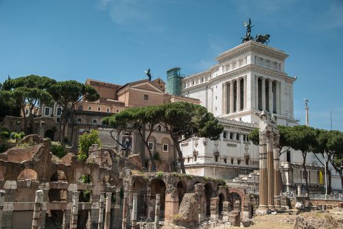 Roma, Forumas, Senovinis, Griuvėsiai, Vittoriano