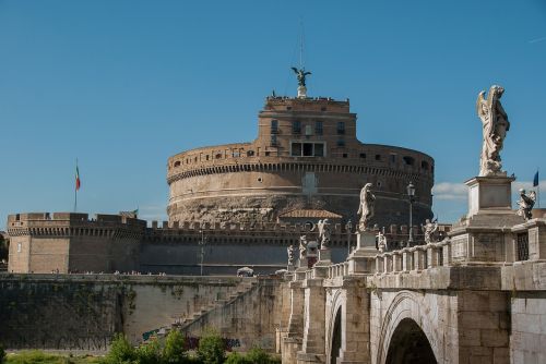 Roma, Pilies Švento Angelo, Fortifikacija, Tiltas, Statulos