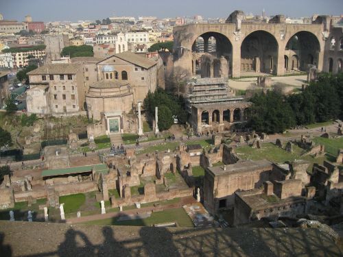 Roma, Forumas, Italy, Senovė, Romanai, Architektūra, Romėnų, Paminklas, Sugadinti