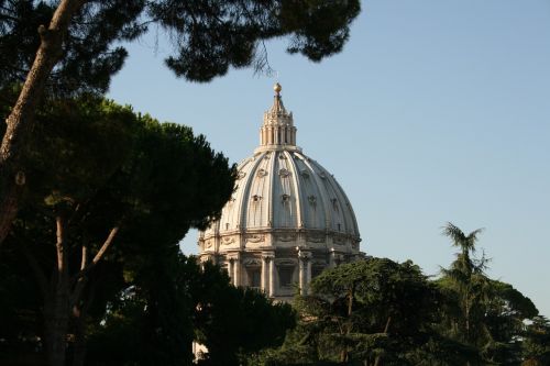 Roma, Italy, Vatikanas, Medžiai, Architektūra