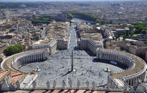 Roma, St Peterio Aikštė, Vatikanas, Piazza, Bazilika