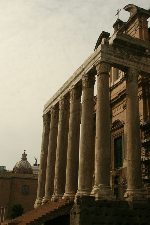 Roma, Miestas, Italy, Architektūra, Paminklas, Stulpeliai, Romėnų