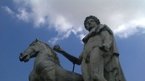 Roma, Statula, Roma Capitale, Italy, Statulos, Skulptūra, Marmuras, Arklys