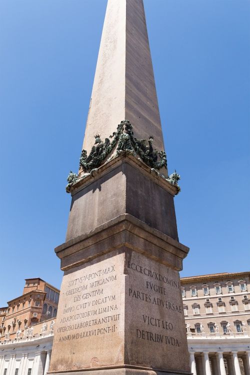 Roma,  Italy,  St Peterio Aikštė,  Obeliskas,  Istoriškai