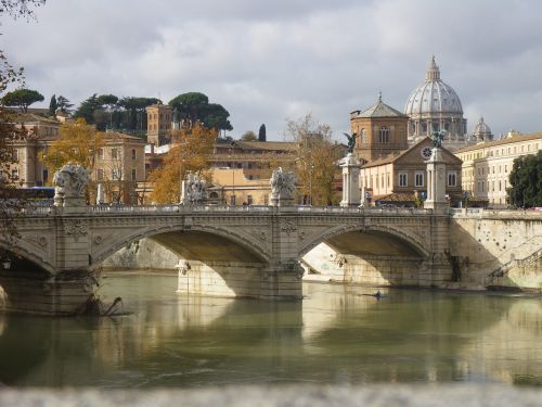 Roma, Vatikanas, Upė, Tiltas