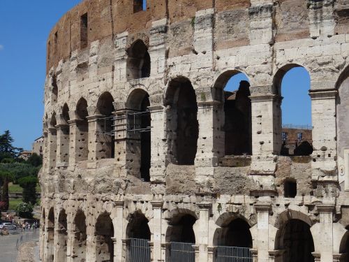 Roma, Koliziejus, Italy, Senovinis, Paminklas, Senovės Architektūra, Arena, Arkos, Arcade, Architektūra