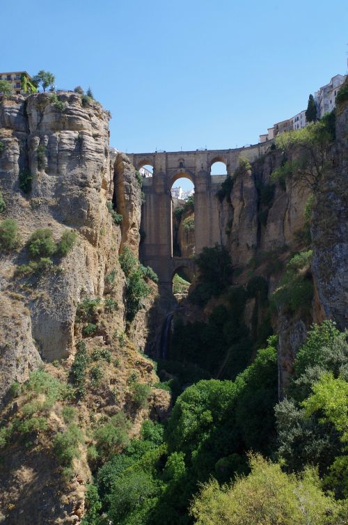 Ronda, Tiltas, Gorge, Bedugnė, Ispanija, Andalūzija