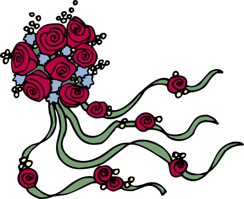Rosa, Flores, Gėlių, Rožė, Žiedas, Žydėti, Romantiškas, Flora, Žydi, Valentine, Nemokama Vektorinė Grafika