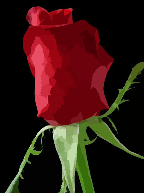 Rožė, Raudona, Gėlė, Augalas, Sodas, Žiedlapiai, Meilė, Romantika, Valentine, Romantiškas, Nemokama Vektorinė Grafika