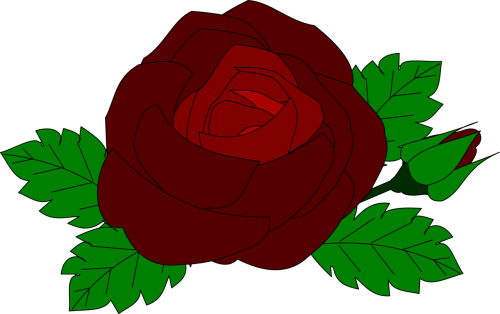 Rožė, Raudona, Gėlių, Gėlė, Nemokama Vektorinė Grafika