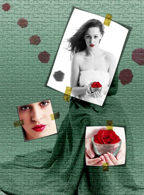 Rožės, Grožis, Veidas, Lūpos, Photoshop, Kompozicija, Modelis