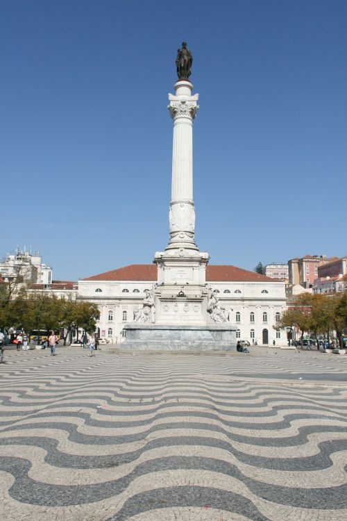 Rossio Aikštė, Žemas, Lisbonas, Portugal