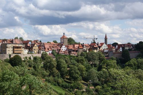 Rothenburg Ob Der Tauber, Kraštovaizdis, Miestas, Vokietija, Bavarian, Miestas, Turizmas