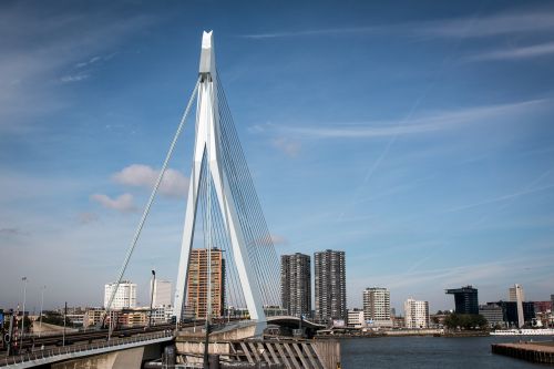 Rotterdam, Tiltas, Miestas, Nyderlandai, Erasmo Tiltas