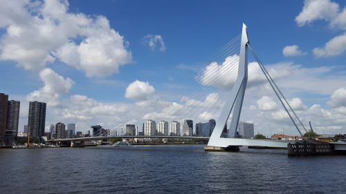 Rotterdam, Tiltas, Architektūra, Holland, Porto