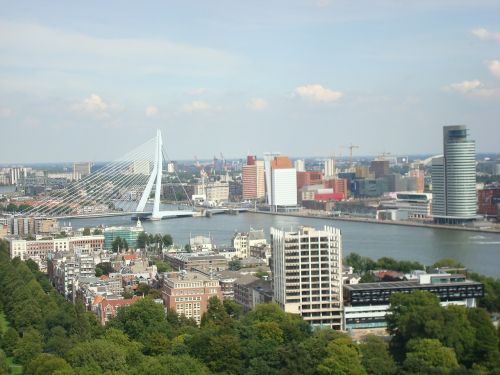 Rotterdam, Erasmo Tiltas, Stadt