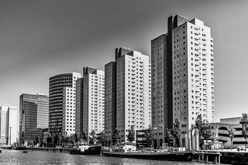 Roterdamas,  Miestas,  Dangoraižis,  Skyline,  Architektūra,  Nyderlandai,  Modernus,  Panoraminis,  Verslas
