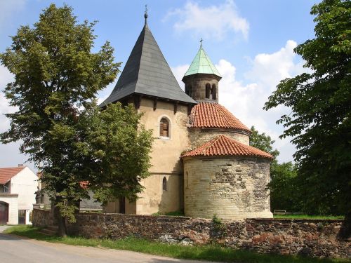 Rotunda, Balandis, Bažnyčia, Bohemija, Romaneško Stiliaus, Paminklas, Čekijos Respublika