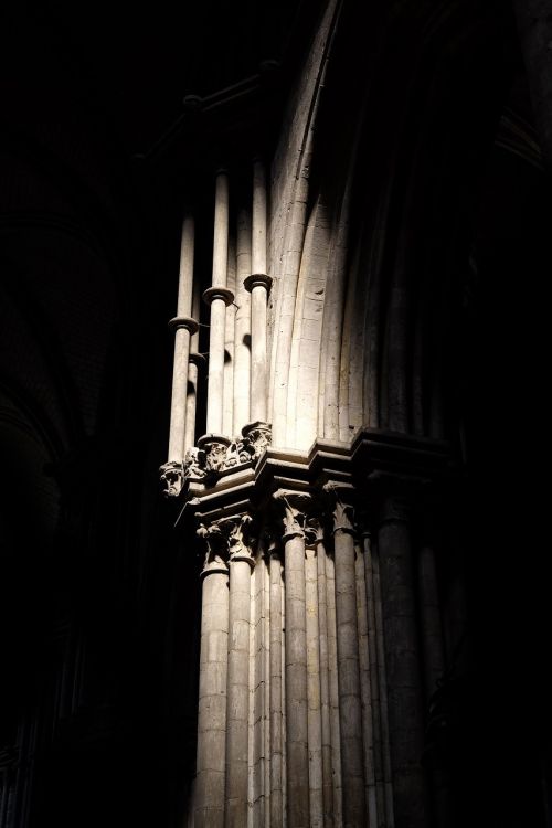 Rouen, Katedra, France, Pastatas, Šviesa