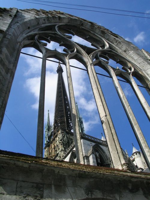 Rouen, Katedra, Pastatas, France, Normandija