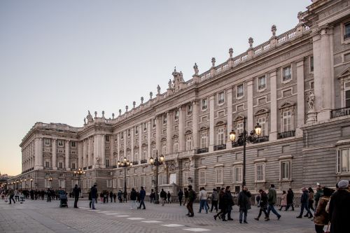 Karališkasis Rūmai, Madride, Rūmai, Miestas, Architektūra, Ispanija, Paminklas, Turizmas, Fasadas, Akmuo