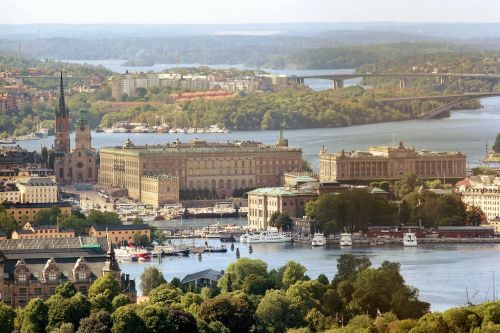 Karališkasis Rūmai, Švedija, Stockholm, Oro Nuotrauka