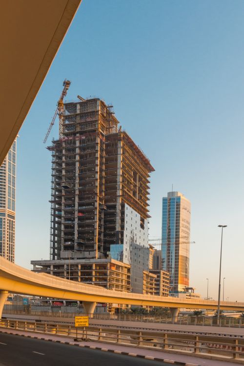 Dangoraižiai,  Dubai,  Dubai & Nbsp,  Marina,  Aukštis,  Aukštuminiai & Nbsp,  Pastatai,  Architektūra,  Kelionė,  Ruduo,  Saulė,  Saulėtekis,  Dangus,  Mėlynas,  Tropikai,  Dangoraižis Statomas