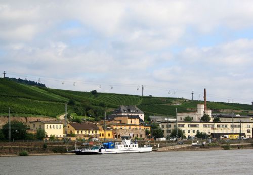 Rüdesheim, Rinas, Bankas, Kraštovaizdis, Miestas