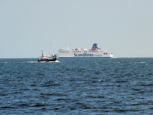 Rügen Sala, Keltas, Laivai, Baltijos Jūra, Sassnitz, Švedija