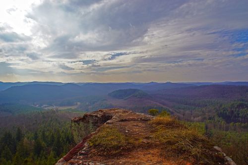 Sugadinti, Panoraminiai Vaizdai, Vosges Į Šiaurę, Falkenstein, Kraštovaizdis