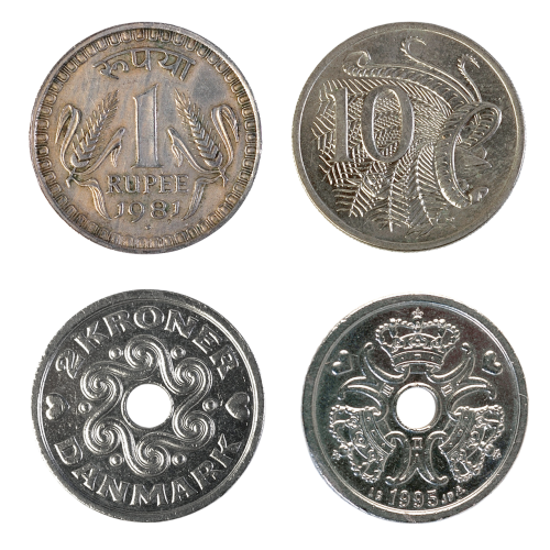 Rupija, Danish Krone, 10 Centų, Grynieji Pinigai, Finansai, Bankas, Pinigai