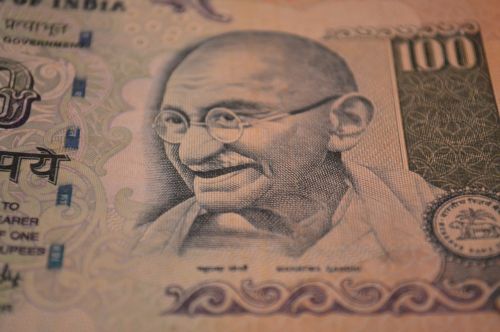 Rupijos, Banknotas, Mahatma Gandhi, Pinigai, Valiuta, Indija, Indijos, Bankininkystė, 100, Ekonominis, Prekyba, Šimtas