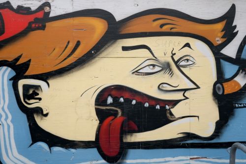 Rüsselsheim Germany, Grafiti, Menas