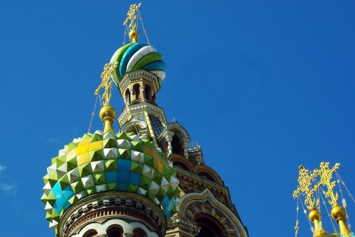 Rusija, Sankt Peterburgas, Bažnyčia, Gelbėtojas Kraujyje, Svogūnėliai, Kirsti