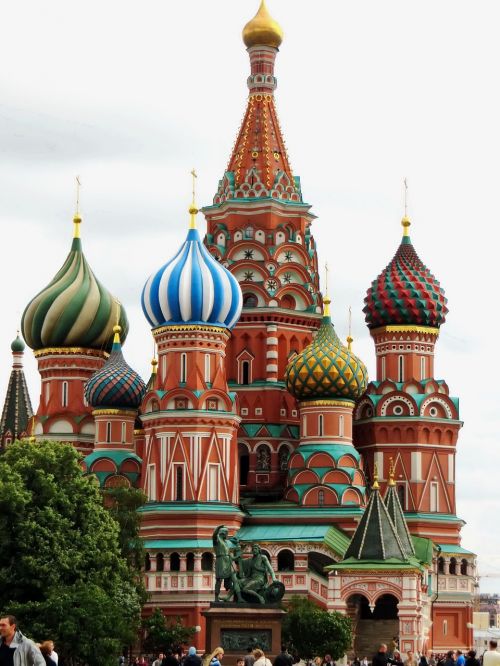 Rusija, Moscow, Raudonas Kvadratas, Bažnyčia, St-Basile, Šventasis Baziliko Katedra, Religija, Svogūnėliai, Spalva