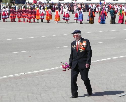Rusija, May 9, Pergalės Diena, Veteranas, Gėlės, Džordžo Juosta, Šventė