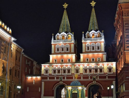 Rusija,  Maskva,  Raudona Kvadratinių Prisikėlimas Vartai,  Architektūra,  Kelionė,  Statyba,  Miestas