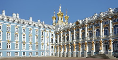 Rusija,  Sankt Petersburg,  Kotrynos Rūmai,  Pilis,  Architektūra,  Statyba,  Įžymybės