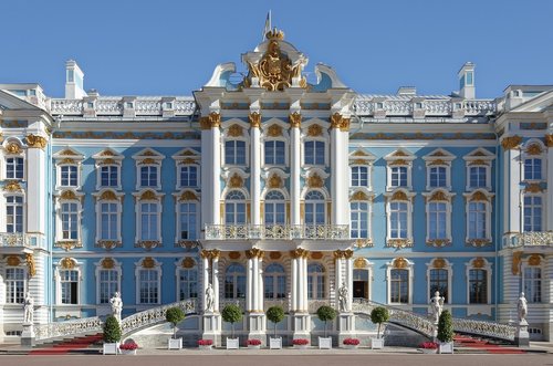 Rusija,  Sankt Petersburg,  Kotrynos Rūmai,  Pilis,  Architektūra,  Statyba,  Įžymybės