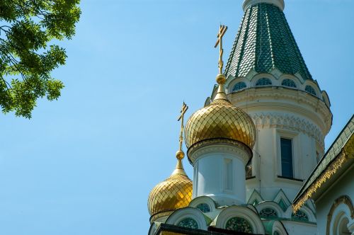 Rusų Bažnyčia, Bažnyčia, Sofia, Bulgarija, Orientyras, Šv. Nikolo Bažnyčia, Rusų, Ortodoksas