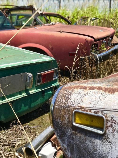 Rusty Relics, Seni Automobiliai, Junkyard
