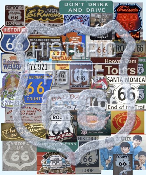 Ruta66, Maršrutas 66, Jungtinės Valstijos, Signalas, Signalai, Plakatas, Plakatai