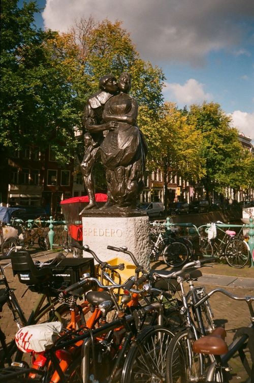 Amsterdamas,  Ruduo,  Nyderlandai,  Skulptūra Amsterdame